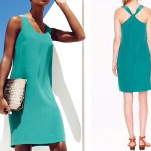 J Crew NWT Silk halter dress. Old money, preppy, spring, lined, size 6